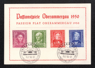 1950 Charity Issue 'Helpers of Mankind', Germany, Souvenir Post Card (Special Cancellation)