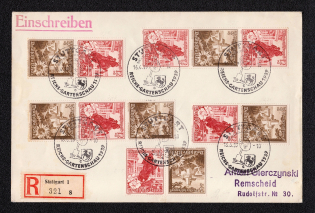 1939 Third Reich, Germany, Registered Cover, Remscheid - Stuttgart (Special Cancellation)