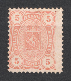 1881 5p Finland in Personal Union with Russian Empire (Mi. 13 B b, CV $100)