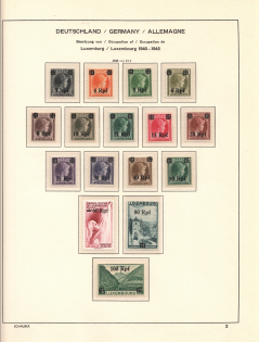 1940-41 Luxembourg Reich Occupation (3 Scans, CV $70, Full Sets, MNH)