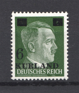 1945 Germany Occupation of Kurland 6 on 5 Pf (CV $60, Signed)