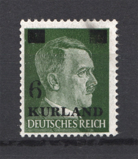 1945 Occupation of Kurland (CV $200, Broken `6`, Print Error)