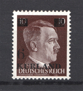 1945 Occupation of Kurland (CV $170, Broken `6`, Print Error, MNH)