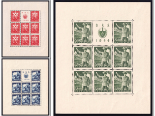 1944 Croatia, NDH, Souvenir Sheets