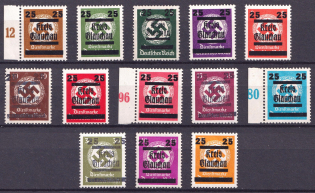 1945 Glauchau (Saxony), Germany Local Post (Mi. 30 - 42, Full Set, Signed, CV $5,200, MNH)