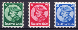 1933 Third Reich, Germany (Mi. 479 - 481, Full Set, CV $70)