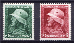 1935 Third Reich, Germany (Mi. 569 - 570, Full Set, CV $30, MNH)
