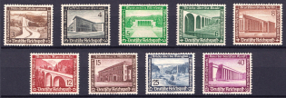 1936 Third Reich, Germany (Mi. 634 - 642, Full Set)