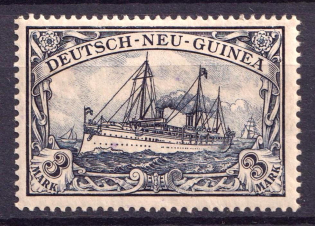 1900-1901 3M New Guinea, German Colonies, Kaiser’s Yacht, Germany (Mi. 18)