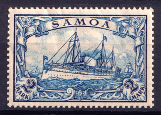1900-1901 2M Samoa, German Colonies, Kaiser’s Yacht, Germany (Mi. 17)