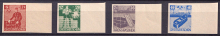 1946 Grosraschen, Germany Local Post (Mi. 43 B - 46 B, Perf 10.75, Full Set, CV $20, MNH)