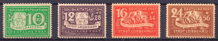 1946 Lubbenau (Spreewald), Germany Local Post (Mi. 9 A - 12 A, Full Set, CV $20, MNH)