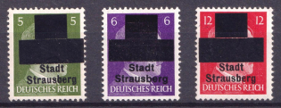1945 Strausberg (Berlin), Germany Local Post (Mi. 1 - 3, Unofficial Issue, Signed, CV $130, MNH)