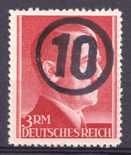 1945 3m Chemnitz (Saxony), Soviet Russian Zone of Occupation, Germany Local Post (Rare, High CV, Signed, MNH)