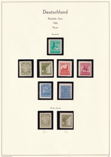 1945 Plauen (Vogtland), Germany Local Post (Mi. 1 - 7, Full Set, CV $50, MNH)