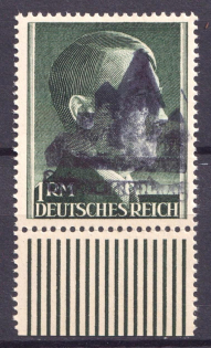 1945 1m Schwarzenberg (Saxony), Soviet Russian Zone of Occupation, Germany Local Post (Rare, High CV, Signed, MNH)