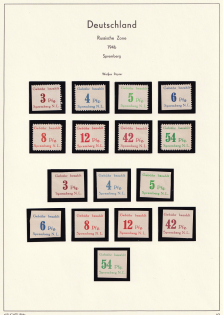 1946 Spremberg (Lower Lusatia), Germany Local Post (Mi. 1 A - 7 A, 1 B - 7 B, Full Sets, MNH)
