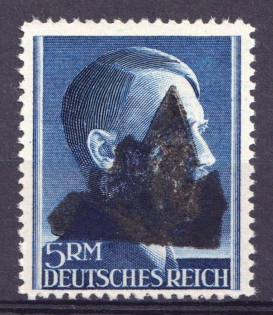 1945 5m Schwarzenberg (Saxony), Soviet Russian Zone of Occupation, Germany Local Post (Rare, High CV, Signed, MNH)