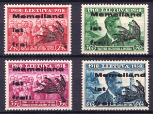 1939 Memel, Local Issue, Germany Administration (Different Types, CV $40)
