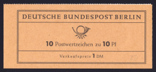 1964 Booklet with stamps of West Berlin, Germany in Excellent Condition (Mi. MH 3d, CV $290)
