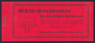 1939 Booklet with stamps of Third Reich, Germany in Excellent Condition (Mi. MH 46, CV $170)