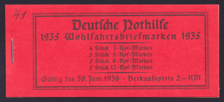 1935 Booklet with stamps of Third Reich, Germany in Excellent Condition (Mi. MH 41, CV $230)