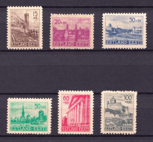 1941 Estonia, German Occupation, Germany (Mi. 4 - 9, Full Set)