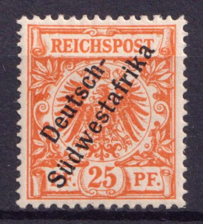 1898-99 25pf South West Africa, German Colonies, Germany (Mi. 9a, Signed, CV $550)