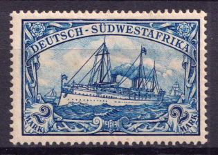 1901 2M South West Africa, German Colonies, Germany (Mi. 21, CV $50)