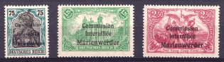 1920 Joining of Marienwerder, Germany (Mi. 18, 27, 29)