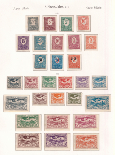 1920 Joining of Upper Silesia, Germany (Mi. 1 - 29, Full Sets, CV $100)