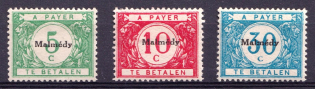 1920 Malmedy, Belgian Military Post (Mi. 1, 2, 4, CV $20)