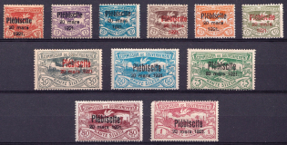1921 Joining of Upper Silesia, Germany (Mi. 30 - 40, Full Set, CV $200)