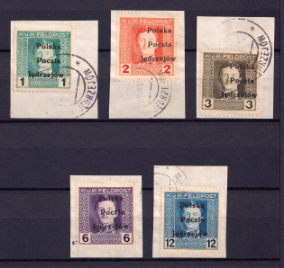 1918 Jedrzejow Local Issue, Poland (Readable Postmark, CV $20)