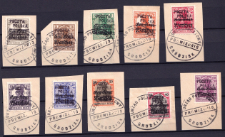 1918 Grodzisk Local Issue, Poland (Readable Postmarks, CV $130)