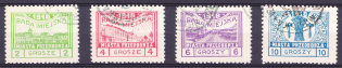 1918 Przedborz Local Issue, Poland (Fischer 7 - 10 B, Full Set, Canceled, CV $40)