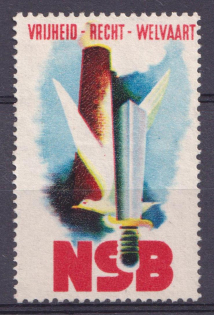 Netherlands 'Freedom – Justice – Prosperity', Propaganda Vignette Stamp