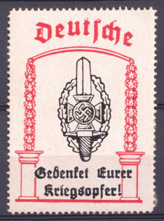 Third Reich, Germany, Propaganda Vignette Stamp