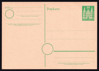 10pf Federal Republic of Germany, Germany Postсard, Postal Stationery