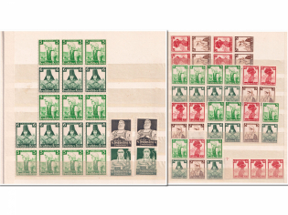 1934-35 Third Reich, Germany (Se-tenants (Zummendruck), High CV)