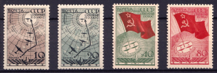 1938 Of the Soviet Drift Station North Pole-1, Soviet Union USSR (Full Set, MNH)