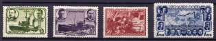 1940 The Polar Drift of the Ice Breaker Georgy Sedov, Soviet Union USSR (Full Set, MNH)