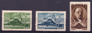 1947 23rd Anniversary of the Lenins Death, Soviet Union USSR (Full Set, MNH)