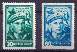1948 The Navy of USSR Day, Soviet Union USSR (Full Set, MNH)