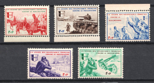 1942 French Legion, Germany (Mi. VI - X, Full Set, CV $50, MNH)