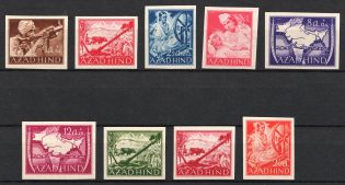 1942 French Legion, Germany (Mi. I B - VI B, VIII B - X B, CV $60, MNH)