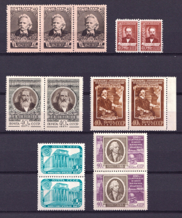 1957 Soviet Union USSR, Collection, Pairs (Full Sets, MNH)