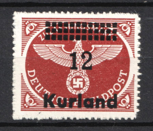 1945 12pf Kurland, German Occupation, Germany (Mi. 4 B y)