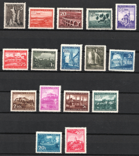 1945 Ljubljana, German Occupation, Germany (Mi. 45 - 60, Full Set, CV $520, MNH)