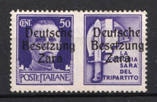 1943 50c Zadar, German Occupation, Germany (Mi. 20 II, Signed, CV $90, MNH)